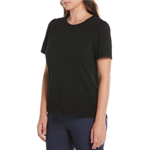 Rafaella Ladies Eyelet Top - Black - Size XL - NWT - Picture 4 of 7